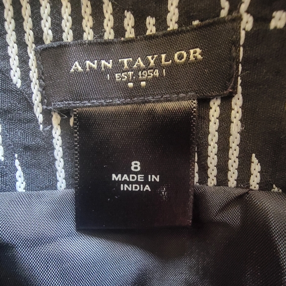 ANN TAYLOR Black & White Pencil Skirt Size 8. - Picture 5 of 5